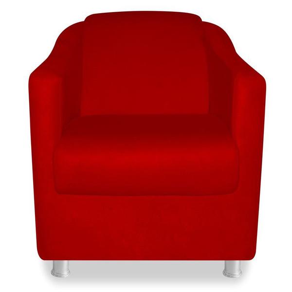 Imagem de Poltrona Decorativa Babel material sintético Vermelho - DAMAFFÊ MÓVEIS