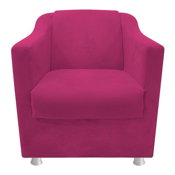 Imagem de Poltrona Decorativa Babel Suede Pink - DAMAFFÊ MÓVEIS