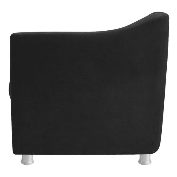 Imagem de Poltrona Decorativa Babel Suede Preto - KDAcanto Móveis