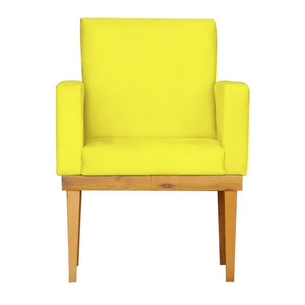 Imagem de Poltrona Decorativa Bella Veludo Amarelo