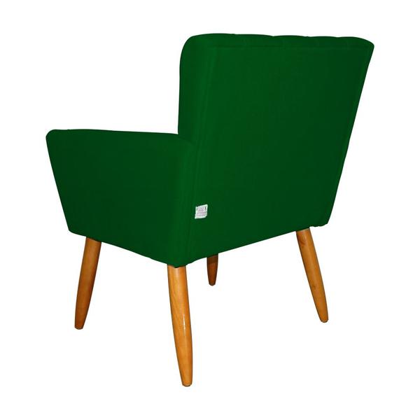 Imagem de Poltrona Decorativa Cecilia Pés Palito Suede Verde - DS Estofados