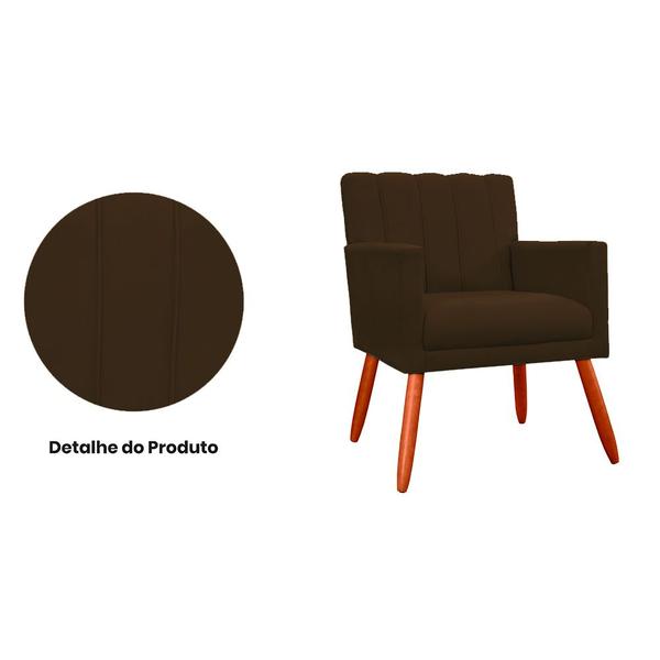 Imagem de Poltrona Decorativa Celina Suede Cores Variadas - DS Estofados