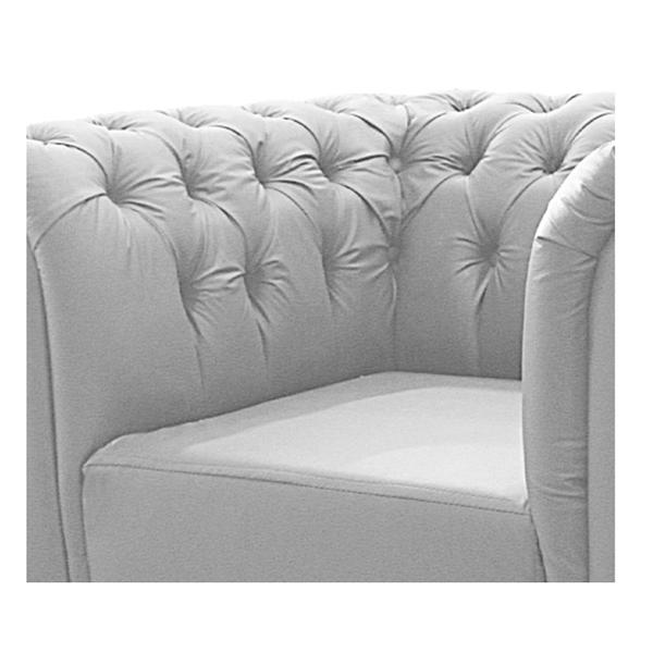 Imagem de Poltrona Decorativa Chesterfield Ana Corano Branco - ADJ Decor