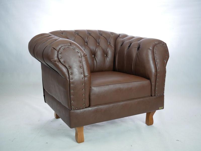 Imagem de Poltrona Decorativa Chesterfield Duque Capitonê Para Sala, Tv, Estar, Recepção