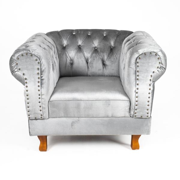 Imagem de Poltrona Decorativa Chesterfield Duque Capitonê Para Sala, Tv, Estar, Recepção