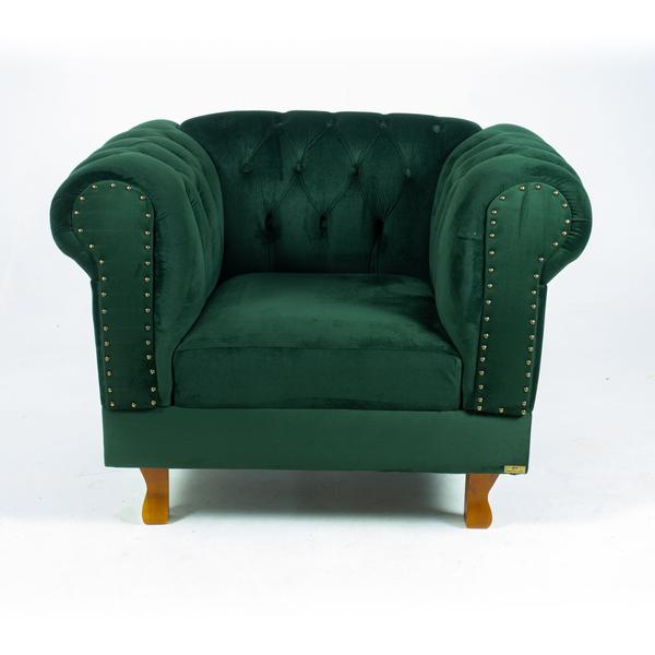 Imagem de Poltrona Decorativa Chesterfield Duque Capitonê Para Sala, Tv, Estar, Recepção