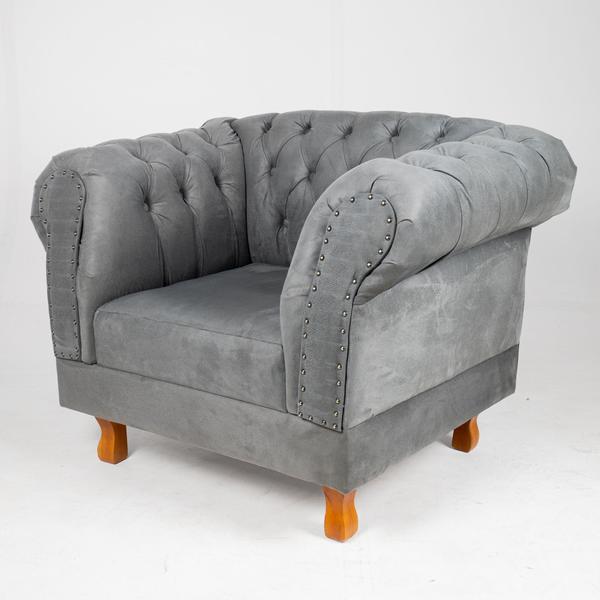 Imagem de Poltrona Decorativa Chesterfield Duque Capitonê Para Sala, Tv, Estar, Recepção