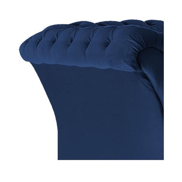 Imagem de Poltrona Decorativa Chesterfield Sofia Suede Azul Marinho Capitonê - Amarena Móveis