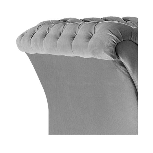 Imagem de Poltrona Decorativa Chesterfield Sofia Suede Cinza - Amarena Móveis