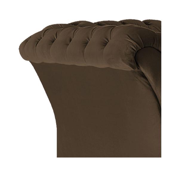 Imagem de Poltrona Decorativa Chesterfield Sofia Suede Marrom - ADJ Decor