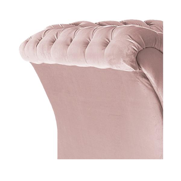 Imagem de Poltrona Decorativa Chesterfield Sofia Suede Rosê - Amarena Móveis