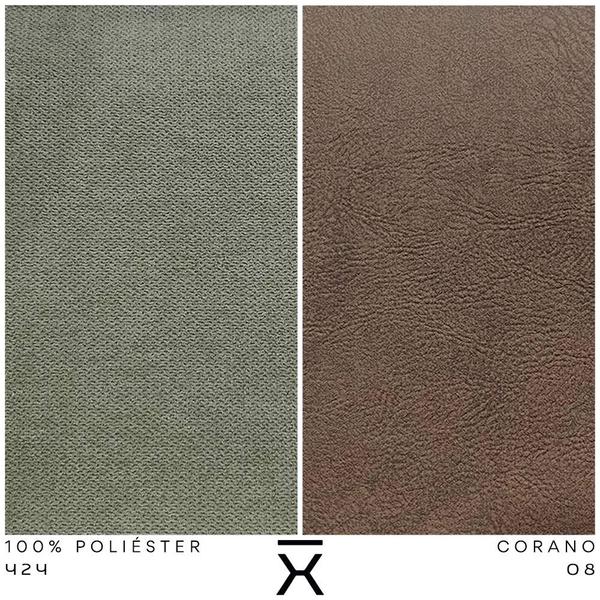 Imagem de Poltrona Decorativa Chiara Base Orby Corano Marrom/Poliéster Verde Claro - Nexta Casa