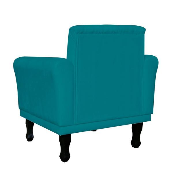 Imagem de Poltrona Decorativa Classic Capitonê Suede Diversas Cores - DS Estofados