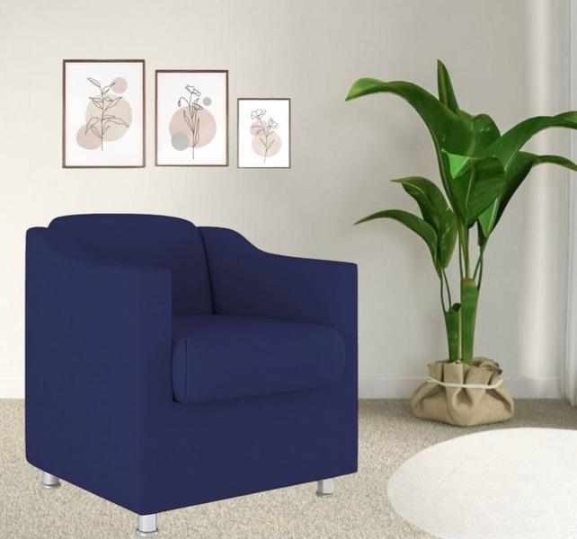 Imagem de Poltrona Decorativa Consultório Recepção Suede