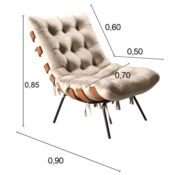 Imagem de Poltrona Decorativa Costela de Adão Botonê