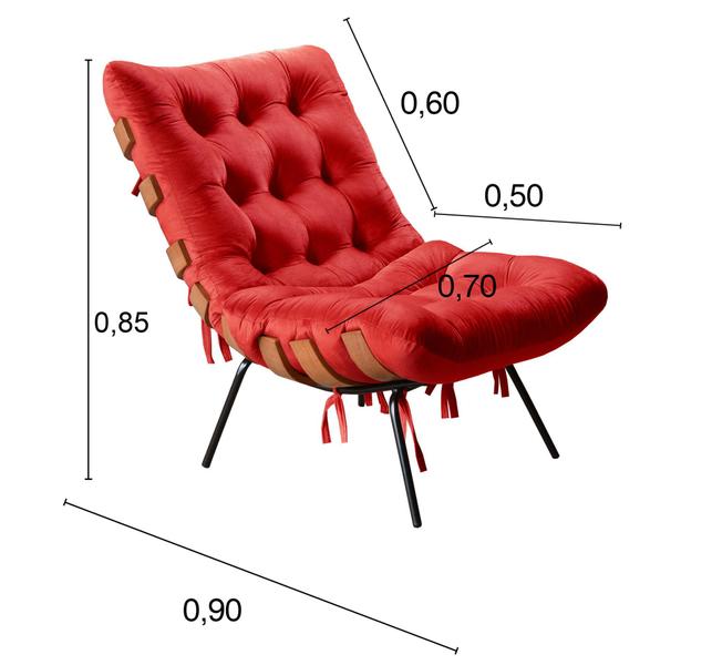 Imagem de Poltrona Decorativa Costela de Adão Botonê