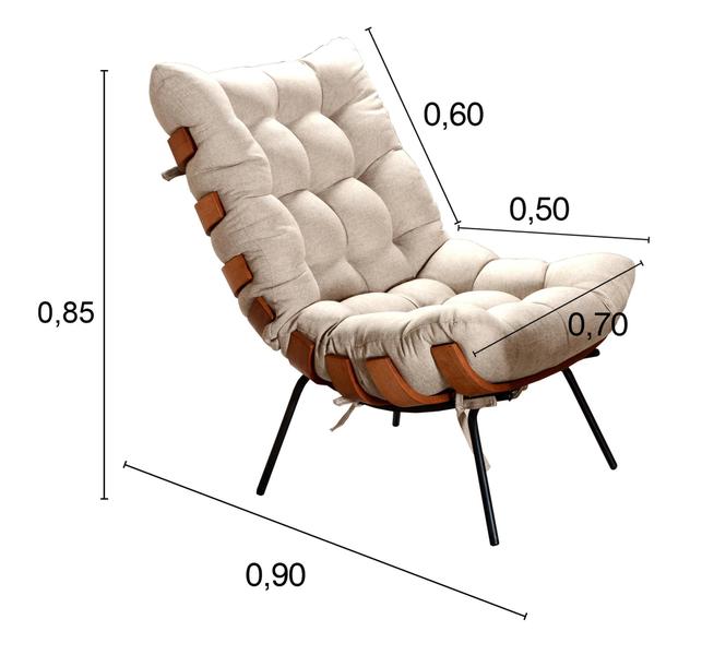 Imagem de Poltrona Decorativa Costela de Adão Botonê