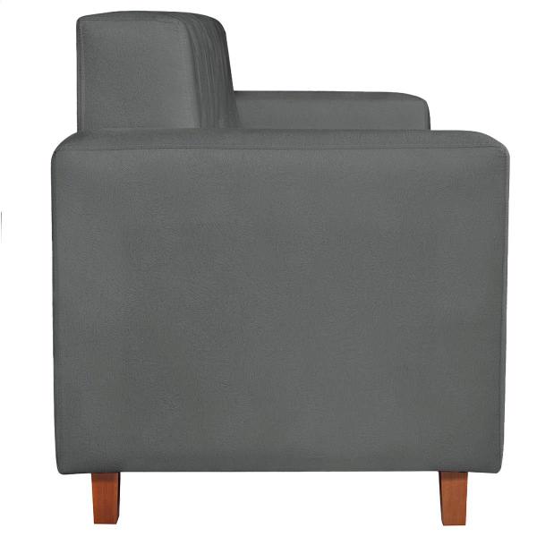 Imagem de Poltrona Decorativa Denver Suede Cinza - ADJ Decor