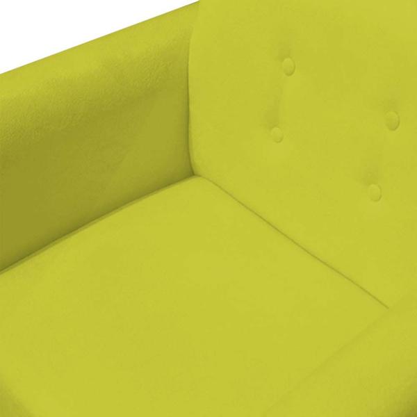 Imagem de Poltrona Decorativa Duda Suede Amarelo - D'Classe Decor