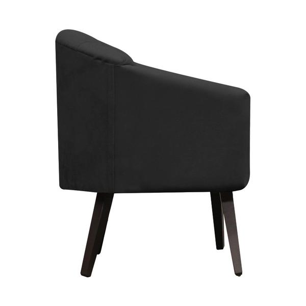 Imagem de Poltrona Decorativa Estrela Retrô Suede Grafite - Meular.com