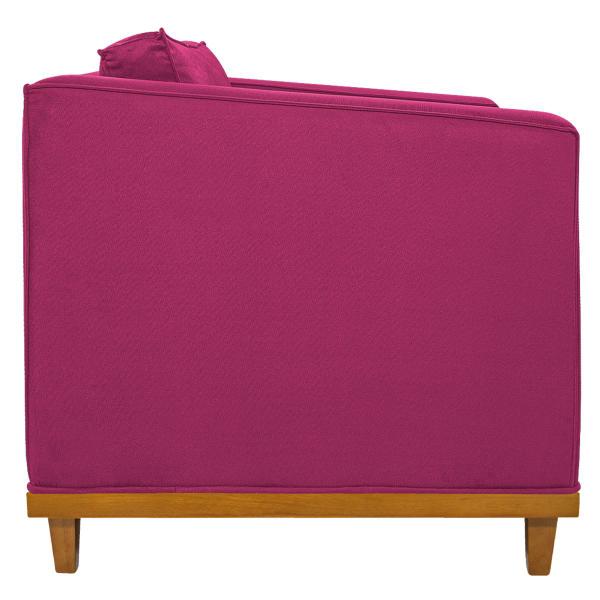 Imagem de Poltrona Decorativa Europa Suede Pink Amarena Móveis