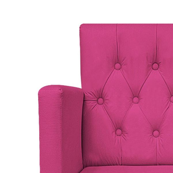 Imagem de Poltrona Decorativa Fernanda Capitonê Pés Palito material sintético Pink