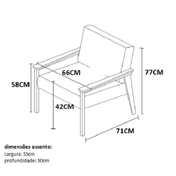 Imagem de Poltrona Decorativa Fontana - Gonçal Decorações