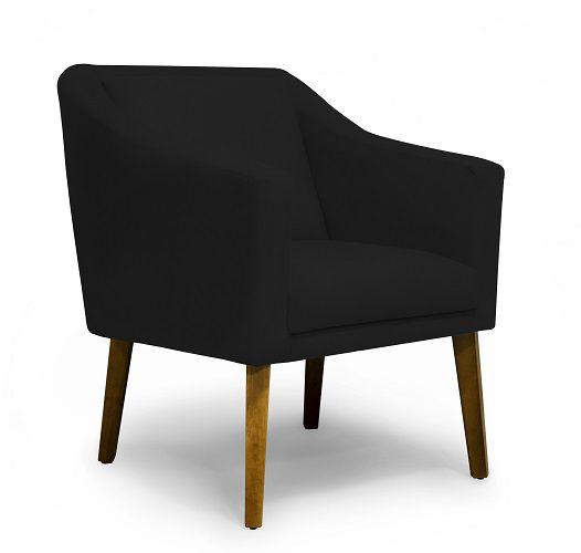 Imagem de Poltrona Decorativa Gabriela Suede Preto - MeuLar Decorações