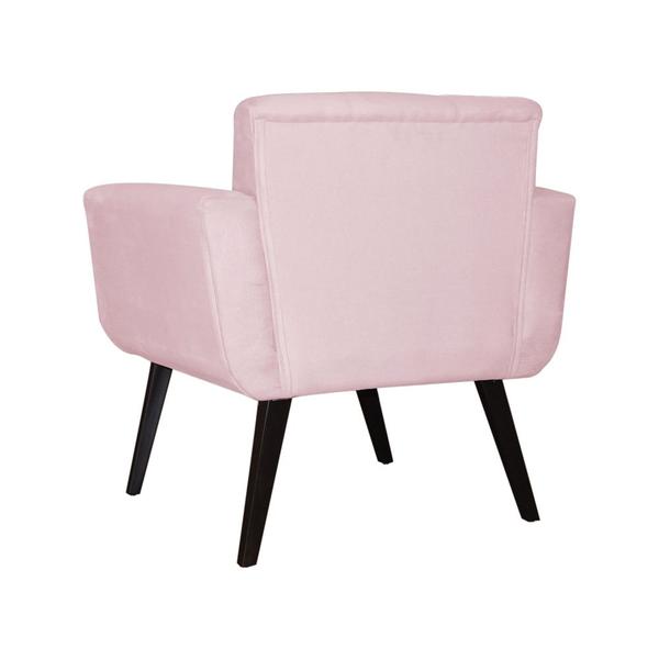 Imagem de Poltrona Decorativa Geovana Veludo Rosa - Montanaris Decor