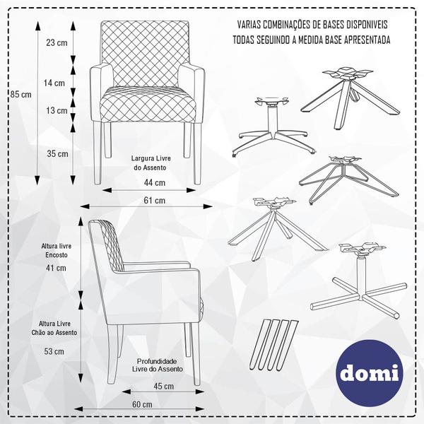 Imagem de Poltrona Decorativa Joy Base Fixa Corano Black - Nexta Casa