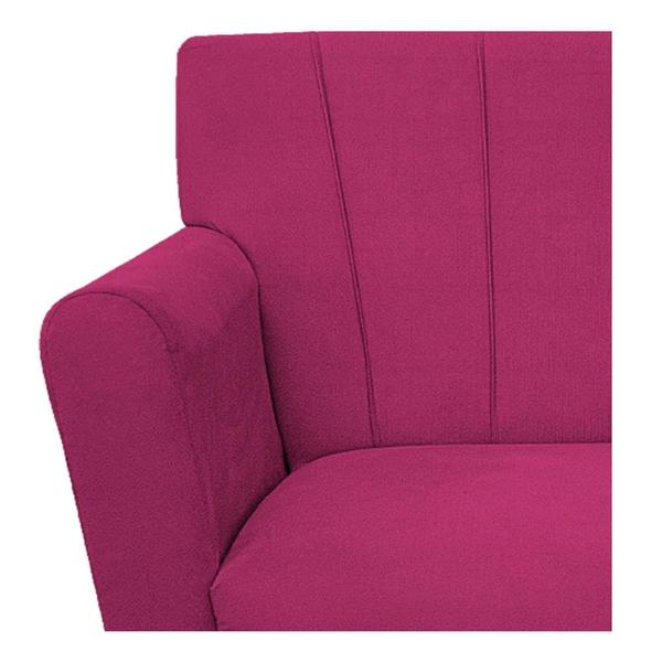 Imagem de Poltrona Decorativa Laura Base Giratória de Metal Suede Pink - Amarena Móveis