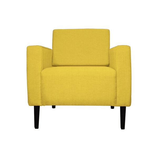 Imagem de Poltrona Decorativa Leticia Slim Veludo Amarelo - Montanaris Decor