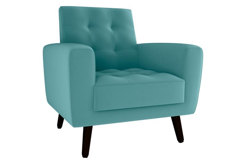 Imagem de Poltrona Decorativa Lívia Veludo Verde Menta E-437