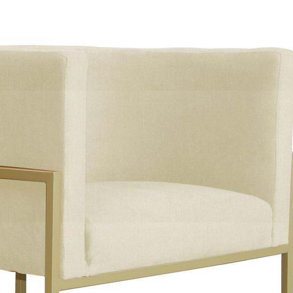 Imagem de Poltrona Decorativa Luana Base em Metal Suede Cores - DS Estofados