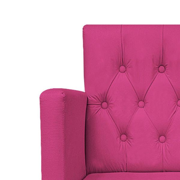 Imagem de Poltrona Decorativa Nanda Capitonê Suede Pink - DAMAFFÊ MÓVEIS