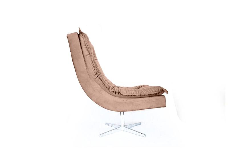 Imagem de Poltrona Decorativa Nilla Chaise Tecido Liso