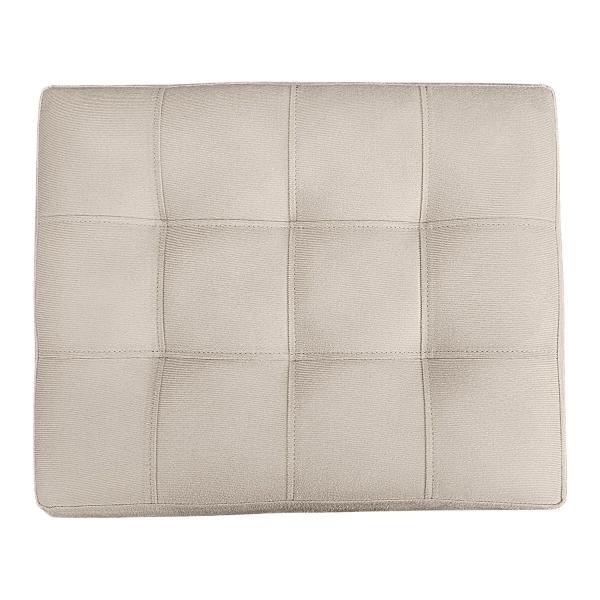 Imagem de Poltrona Decorativa Nina com Puff New para Sala e Quarto Suede Bege - LH Decor