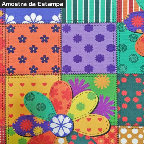 Imagem de Poltrona Decorativa Nina Cr suede patchwork para sala