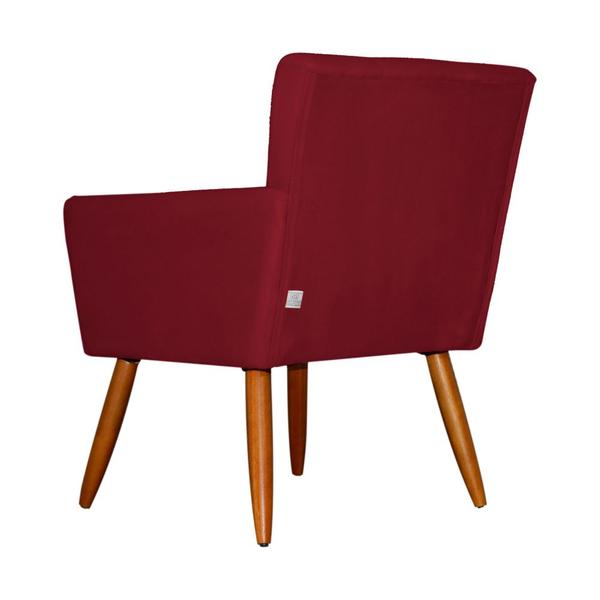 Imagem de Poltrona Decorativa Onix Suede Vermelho - DS Estofados