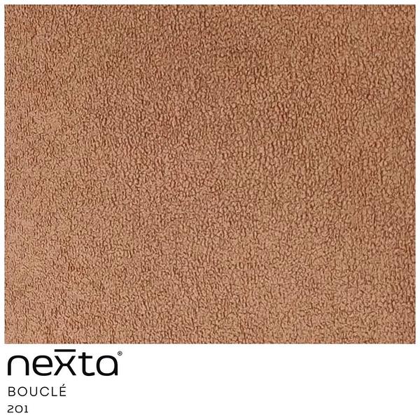 Imagem de Poltrona Decorativa Orgânica Kaira Base Fixa Bouclé Terracota - Nexta Casa