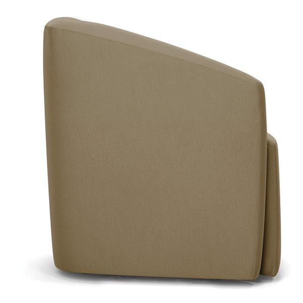 Imagem de Poltrona Decorativa Orgânica Kit 2 Stella Max Suede Marrom Rato D03 - D'Rossi