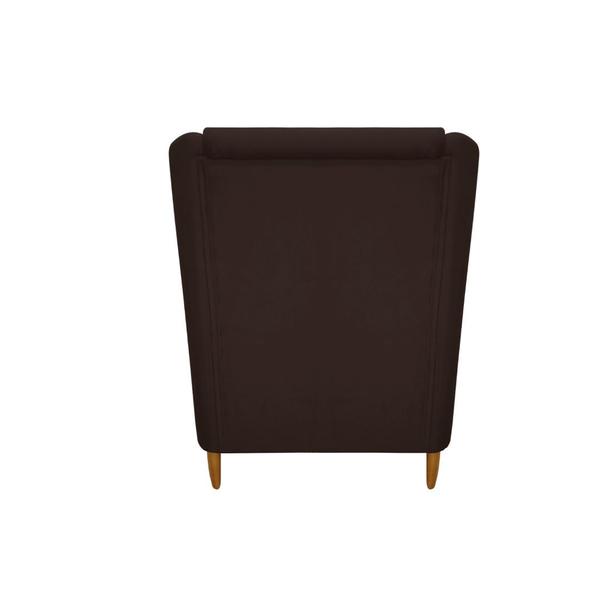 Imagem de Poltrona Decorativa Para Sala de Estar Recepção Átila Confortavel Suede Diversas Cores