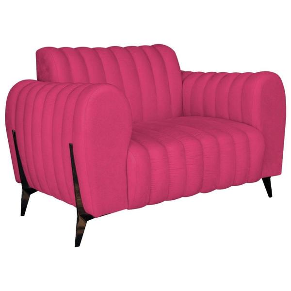 Imagem de Poltrona Decorativa para Sala de Estar Zaya Suede Pink