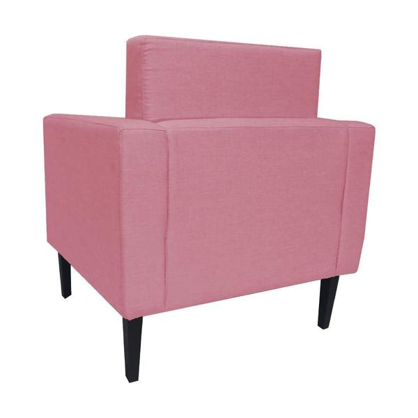 Imagem de Poltrona Decorativa Para Salão de Beleza Manu Suede Rosa Barbie - DL DECOR