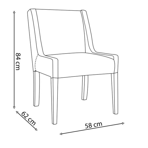 Imagem de Poltrona Decorativa Sala de Estar Tallulah Pvc Cinza Tressê G15 - Gran Belo