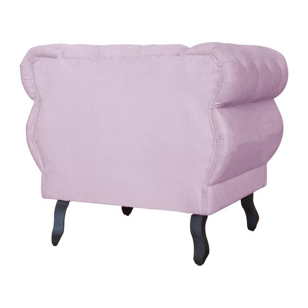 Imagem de Poltrona Decorativa Sala Recepção Maya Suede Lilas LM DECOR