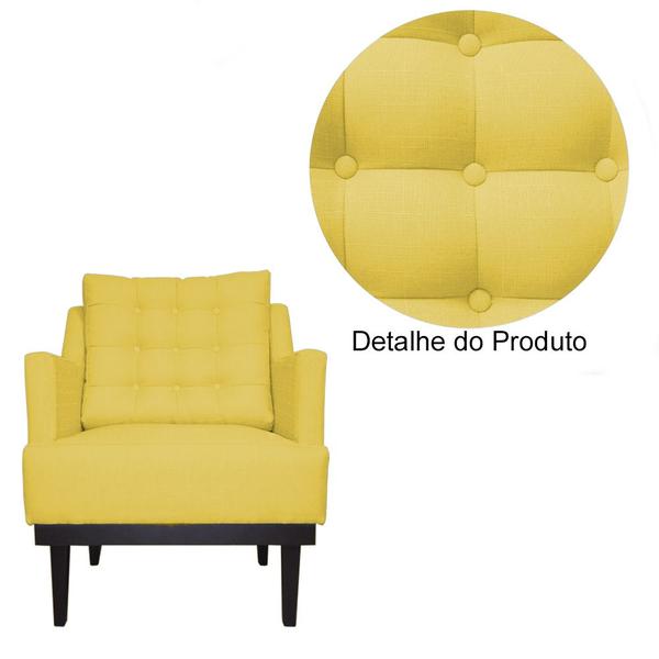 Imagem de Poltrona Decorativa Stefanie Com Base Suede - MALTA DECOR