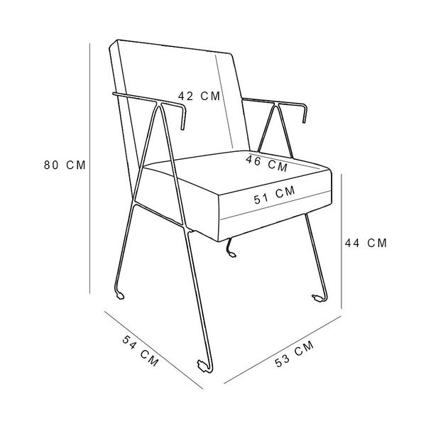 Imagem de Poltrona Decorativa Taina Suede Base Metálica Industrial Dourado - Pallazio