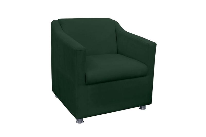 Imagem de Poltrona Decorativa Tilla Suede Verde - Belliv Decor