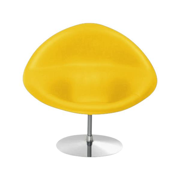 Imagem de Poltrona Design Gondula Sintético Amarelo